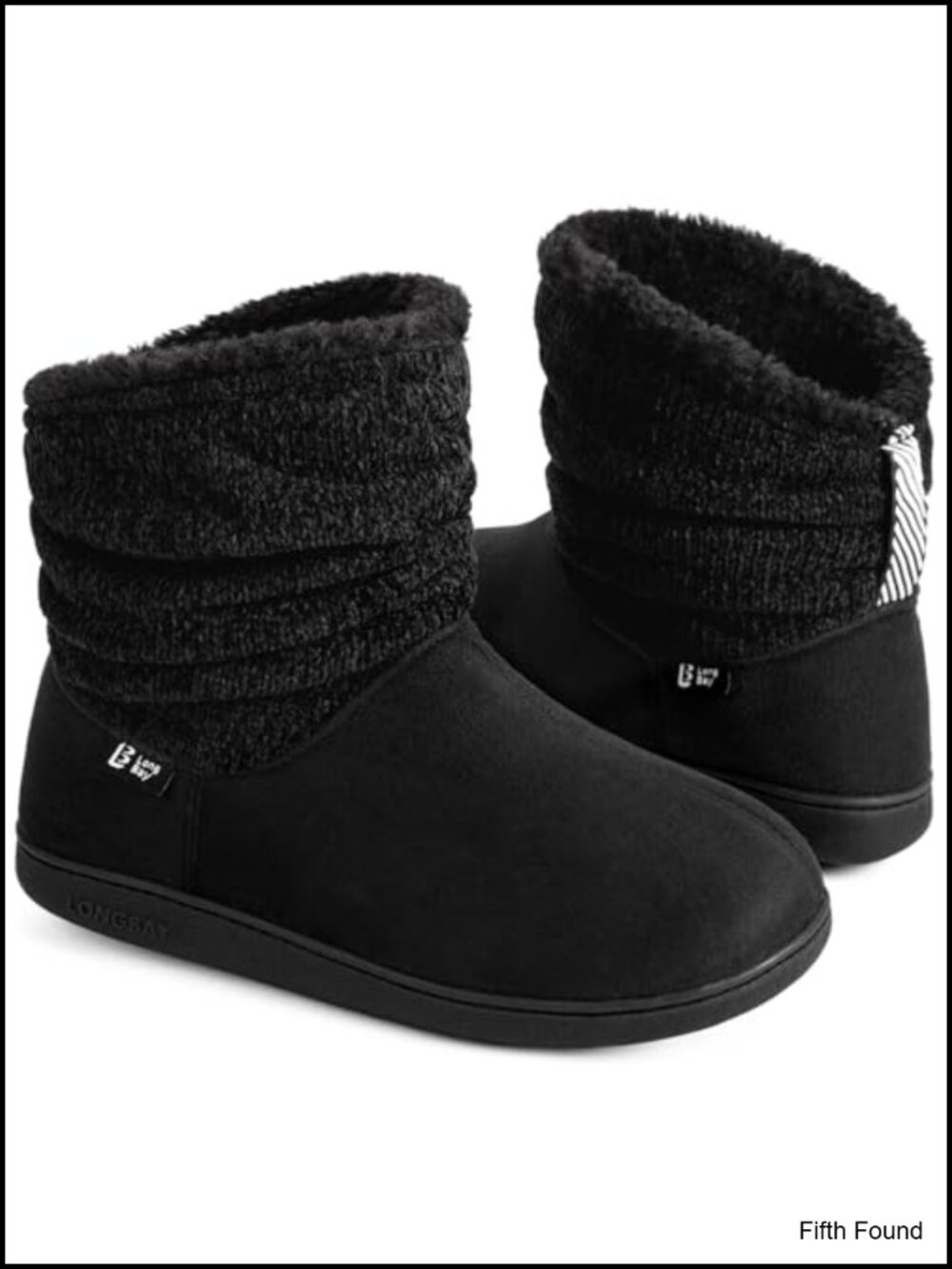 Women's Fuzzy Bootie Slippers Warm Winter House Shoes Memory Foam